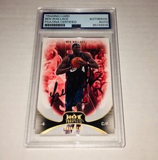 Ben Wallace 2008-09 NBA Hot Prospects #82 Signed Card Auto PSA RARE