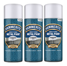 Hammerite Direct To Rust ALL COLOURS Aerosol Quick Drying Spray Paint 400ml X 3