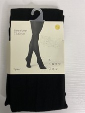 A New Day Women's Sweater Tights Black 1 Pair Size S/M
