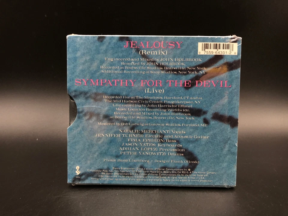 Natalie Merchant, Jealousy / Sympathy for the Devil, CD single, sealed - Image 2 of 3