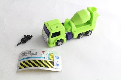 Transformers G1 Mixmaster Devastator Constructicon unbenutzt Stickerbogen
