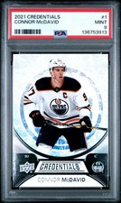 2021 Upper Deck Credentials Hockey - Connor McDavid #1 - Credentials - PSA