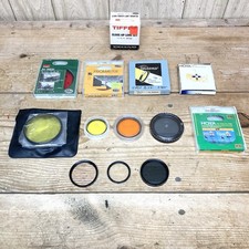 Lot of Vintage Camera Lens Filters - Kodak Hoya Tiffen Various Sizes and Colors