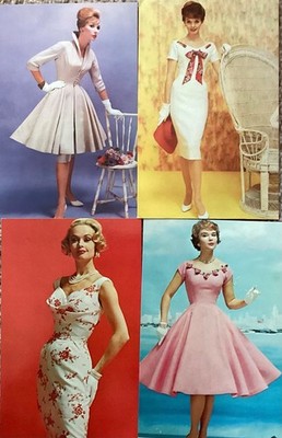 VIntage Fashion Advertising Post Cards TIPPI HEDREN a featured model 1950 Unused