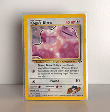 The Pokemon Company Gym Challenge Koga's Ditto 10/132 Holo Rare EN 2000 40 HP on eBay