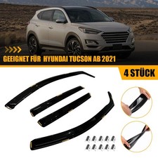 Für Hyundai Tucson Ab 2021 Satz schwarz 4 Stück Windabweiser Regenabweiser PC