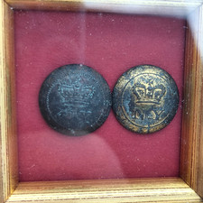 Original Pair of Georgian Northampton Yeomanry Militia / Volunteer Buttons