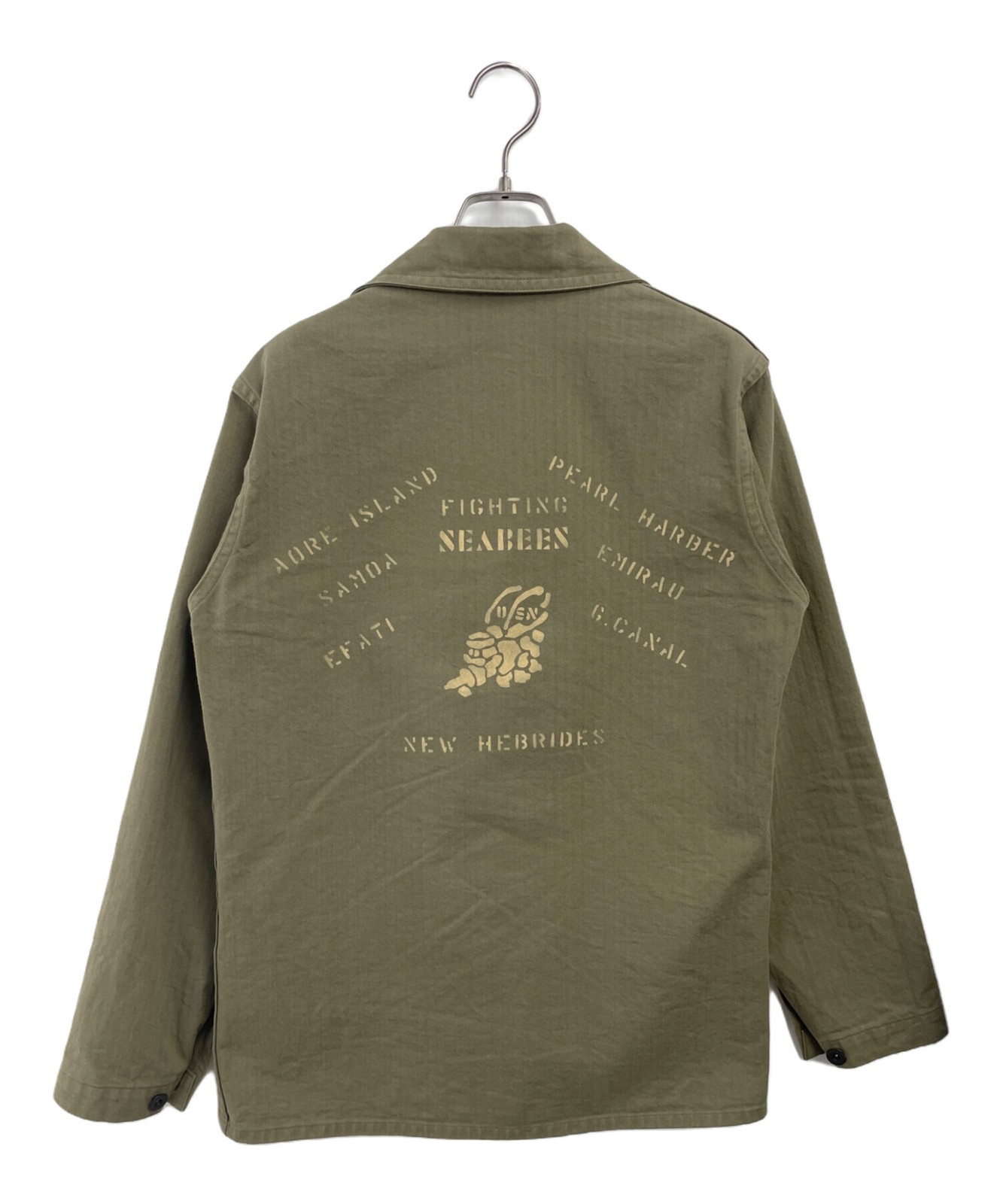 BUZZ RICKSON'S Cotton Utility Jacket Green Size 36 Made in Japan