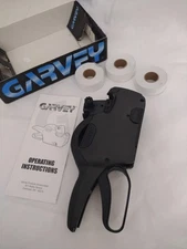 Garvey Price Labeler Pricing Gun 3 Rolls Box Manual Quick-Change Ink Rubber Grip