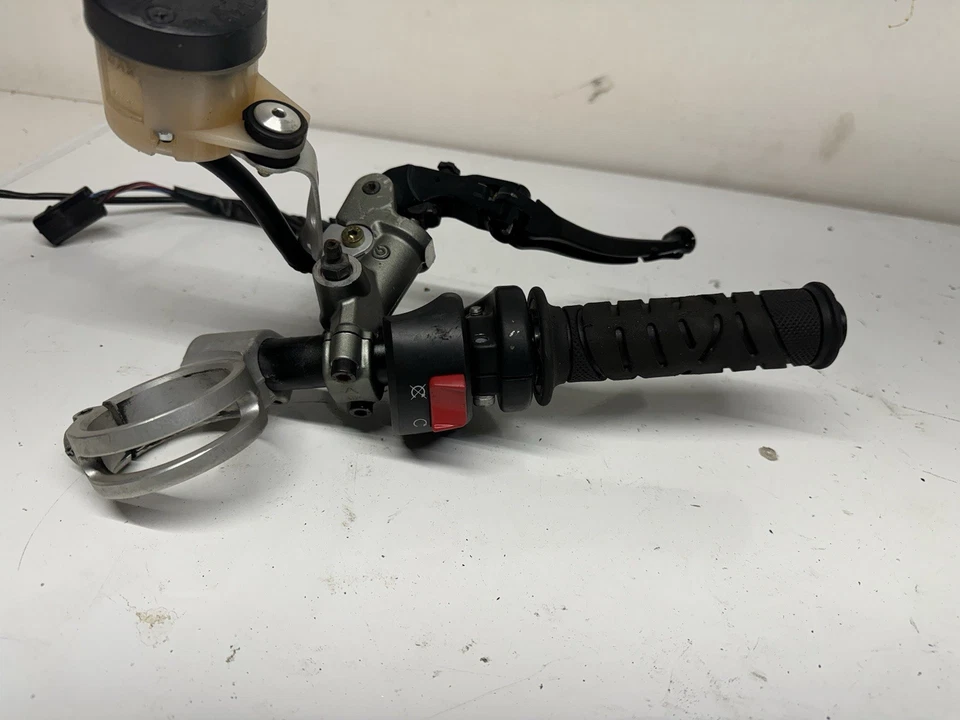 2008-2013 DUCATI 1098 OEM RIGHT CLIP ON HANDLE KILL OFF START SWITCH BRAKE LEVER - Image 2 of 4