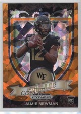 2021 Panini Prizm Draft Picks Crusade Orange Ice Prizm Jamie Newman #174 19zq