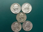 X-F to A.U. 40P - 41P - 42P - 43P - 44P Silver Washington Quarters FREE SHIPPING