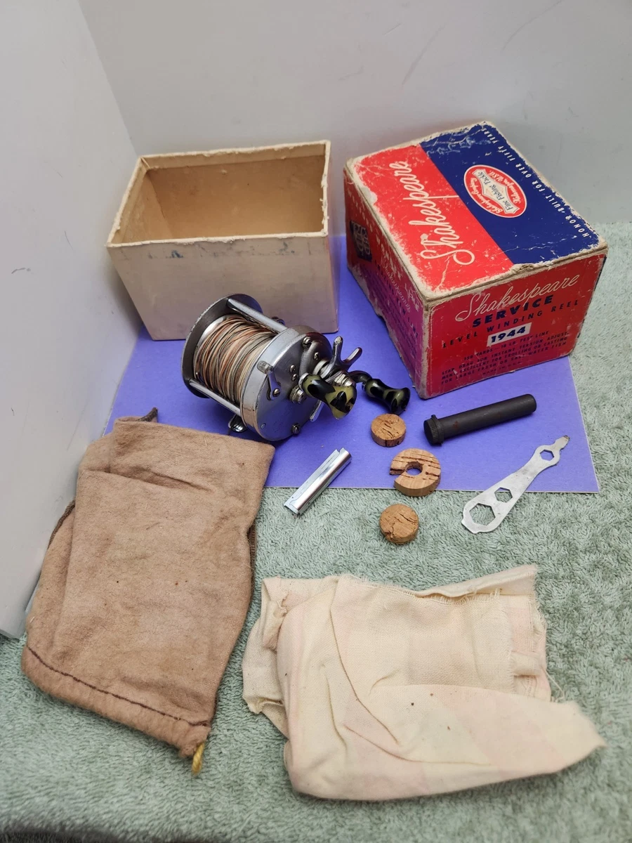 Ancien moulinet de pêche Shakespeare Service 1944 modèle FF