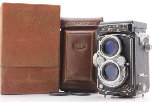 [Exc+5 in Box] OLYMPUS Olympusflex Model BII 75mm f2.8 TLR Film Camera JAPAN