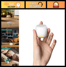 Portable White Noise Sound Machine with Night Light, 15 Sounds, Timer, Memory Fu