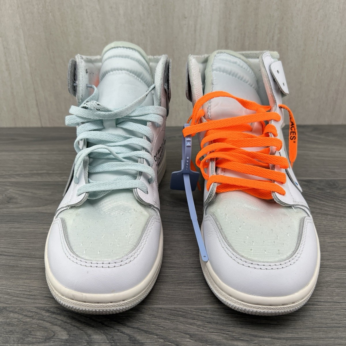 Air Jordan 1 x Off White NRG Euro Size 10 Mens White Sneakers | eBay