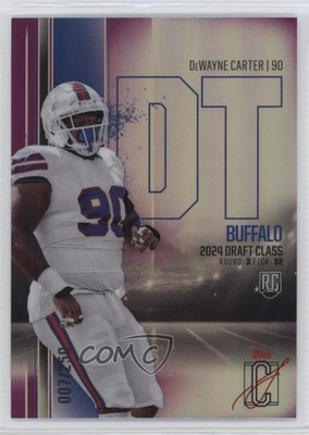 2024 Signature Class Rookies Chrome Variations Magenta DeWayne Carter RC 1oc2