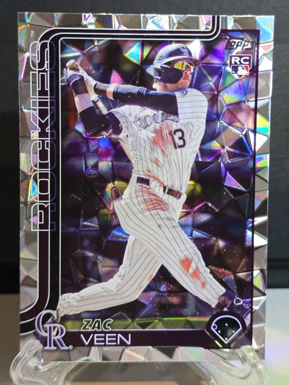 Topps Update 2025 Zac Veen RC Diamante Foil #US286 Colorado Rockies