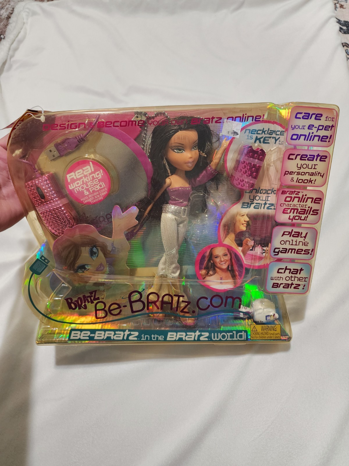 Bratz Be-Bratz series 10 inch doll Jasmin NEW PACKAGE DISTRESS 