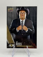 Jim Ross 2021 Upper Deck AEW First Edition #74 GOLD Parallel Trading Card WWE