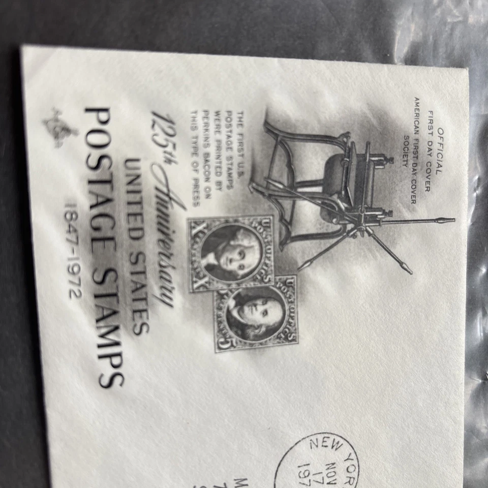 fdc cover 1972 Anniversary 125th Postage Stamps - Image 3 of 4