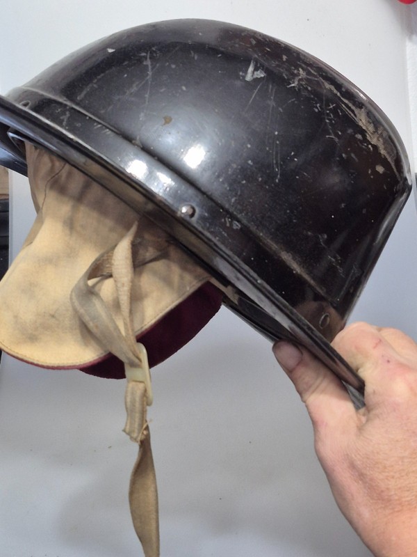Vintage retired cairns continental fire helmet with liner  ADD YOUR OWN SHIELD!!