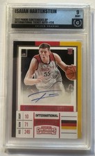 2017 Panini Contenders Isaiah Hartenstein International Ticket Auto RC Mint