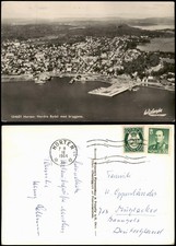 Denmark Hoarding Nordre Bydel Med Bryggene Aerial View Denmark 1964 Stamp HOARDING