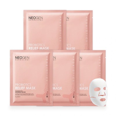 NEOGEN Dermalogy Probiotics Relief Mask / Tuchmasken mit Probiotika für strahlen