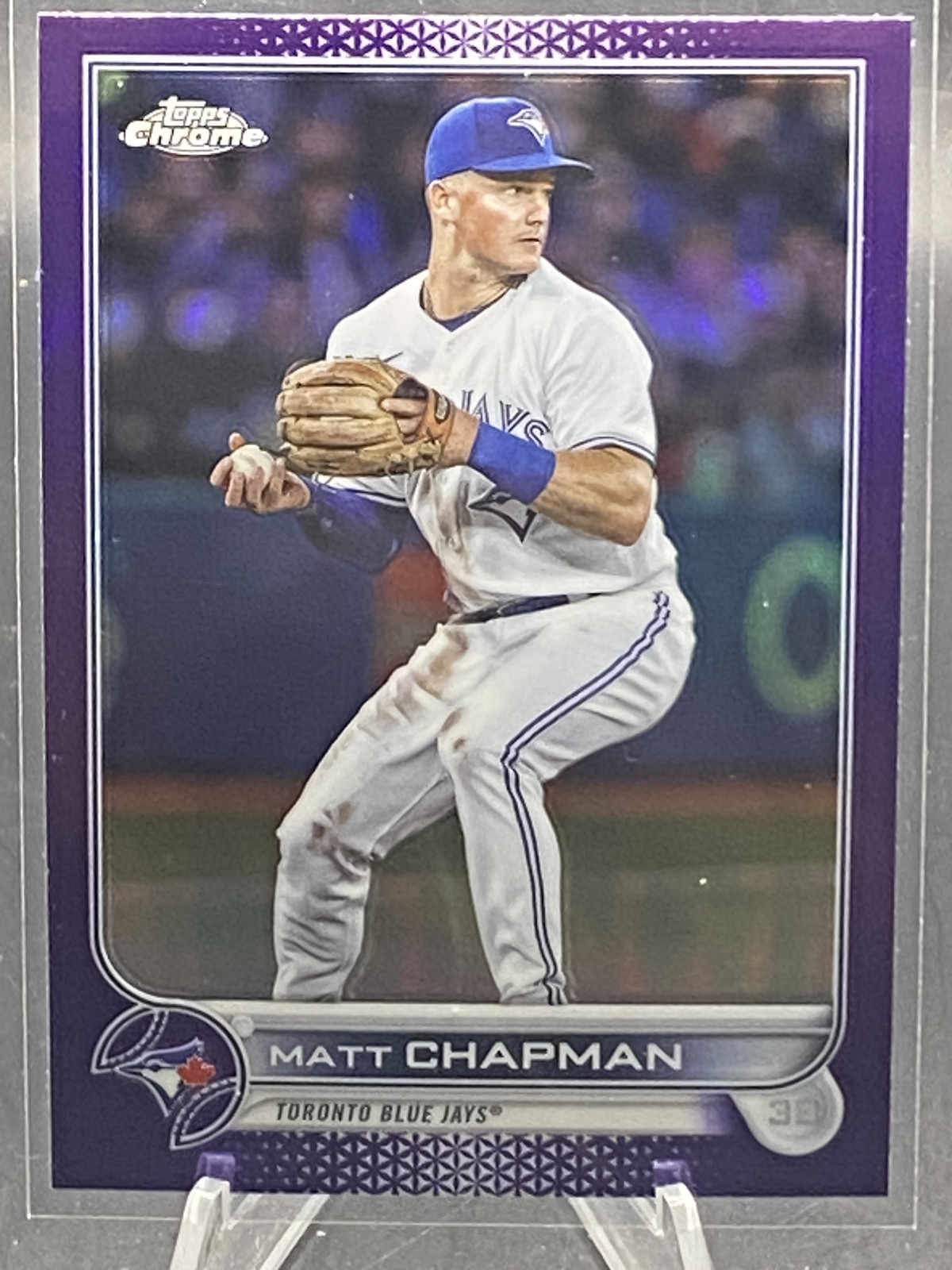 2022 Topps Chrome Update Matt Chapman Purple Refractor #USC15