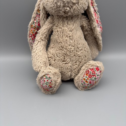 Jellycat Bashful Blossom Bunny Beige W/ Floral Plush Collectible - Picture 3 of 8