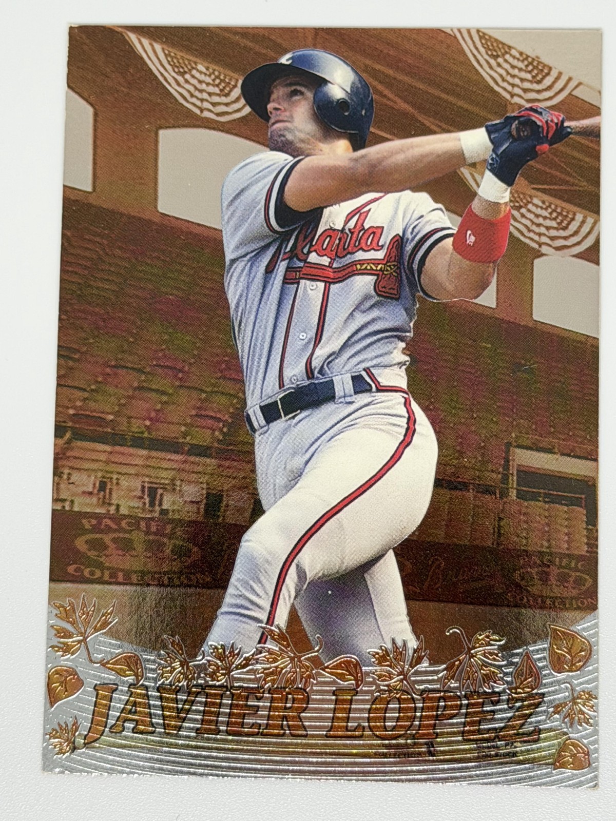 Javier Lopez 1996 Pacific Crown Collection #OM12 October Moments Atlanta Braves
