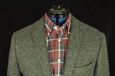 J. Crew Ludlow Moon British Wool Tweed Charcoal Gray Sport Coat 40 Long