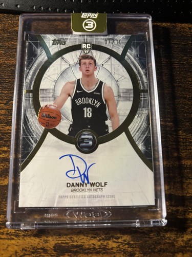 Danny Wolf #RA-DW 2025 Topps Three Rookie Autograph card