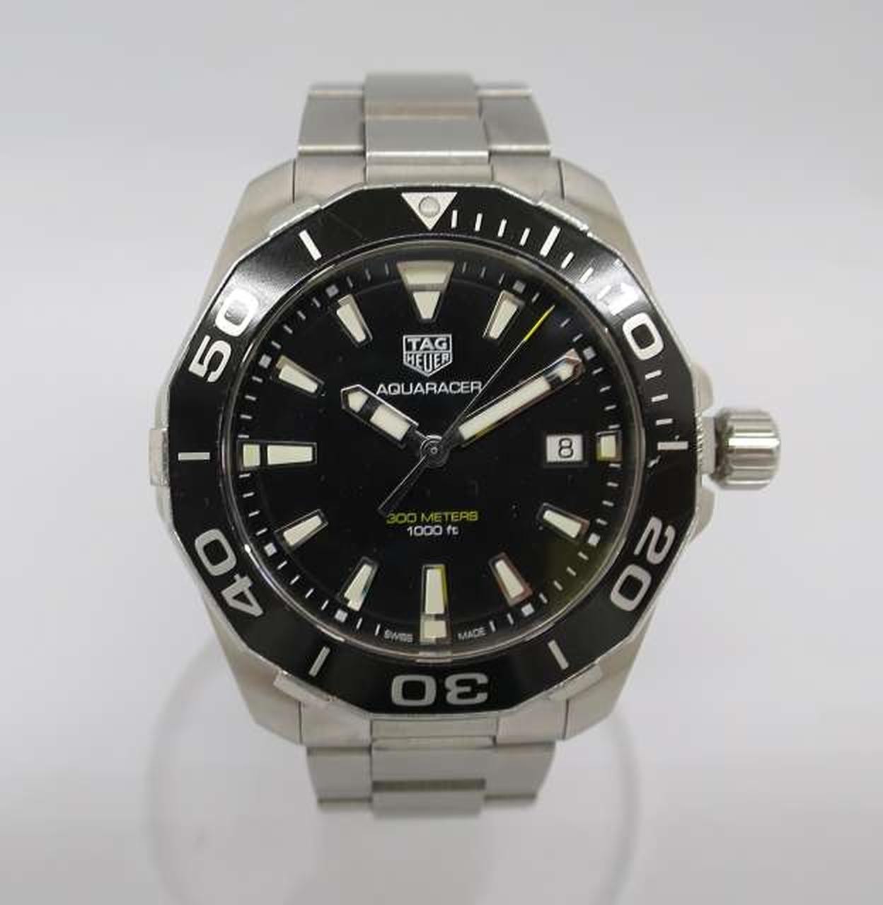 Tag Heuer Way111A Aquaracer Mens Dive Watch with Steel Bracelet