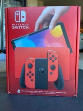 Nintendo Switch (OLED Model) Mario Red Edition 64GB USA Console (Excellent)