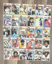BIG VINTAGE 1970s FOOTBALL LOT (72 Cards) Mixed Years and Players 