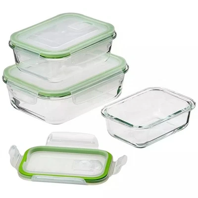GOURMETMAXX Frischhaltedose Vorratsdosen Gefrierdosen Set Lock Deckel Glas Dosen - Bild 1 von 4