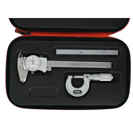 Mitutoyo 64Pka283 Precision Measuring Tool Kit,0" To 1