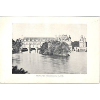 Chateau De Chenonceaux France 1901 Original Print AD8-H7