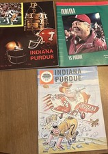 Lot of 3, vintage Indiana University football Purdue Old Oaken Bucket programs