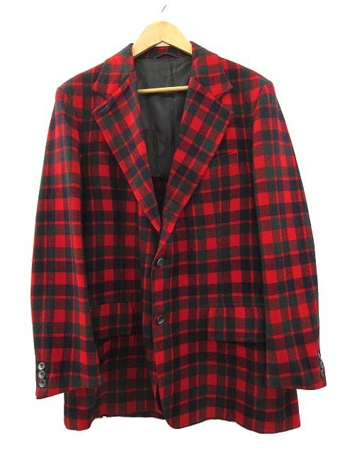 Pendleton 70s Wool Plaid Tailored Jacket Men’s Vi… - image 1