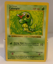 英語版初期 Caterpie 1st Edition shadowless Caterpie · Base Set