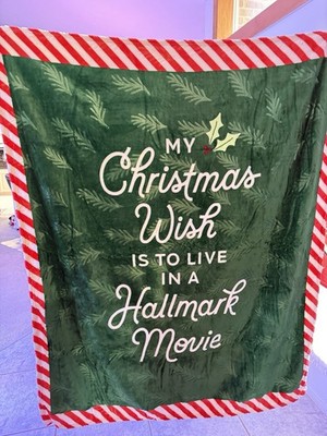Hallmark Channel My Christmas Wish Throw Blanket 50x60 New