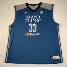 Adidas Minnesota Lynx WNBA #33 SEIMONE AUGUSTUS Official Jersey HOF 2XL XXL RARE