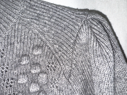 BCBGMaxAzria Popcorn-Stitch Turtleneck Sweater Size Small Grey Black Combo NWT - Picture 12 of 15