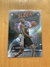 Deaaron Fox 2025 Topps Chrome Sleek Finishers Refractor - Spurs