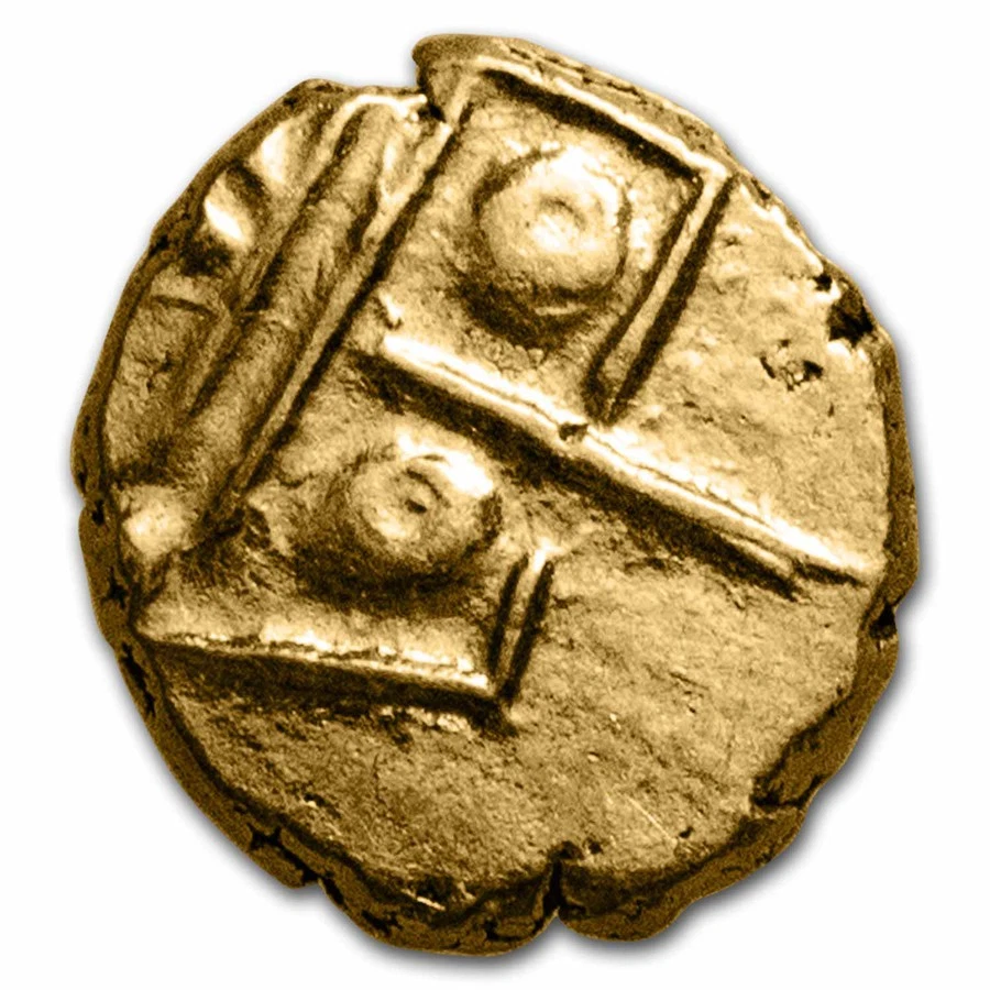 (Sin fecha) India-Holandés Gold Fanam MS-63 PCGS (Fr-1517) Foto 2 de 3