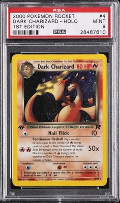 1999–2000 Pokémon カード　ガーディ PSA9 2000 POKEMON ROCKET 1ST EDITION #4 DARK CHARIZARD-HOLO PSA 9 | eBay