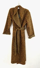 Obsession Cardigan Robe Women Wool Mix Textured Knit Belt Italy Pockets OS BNWT